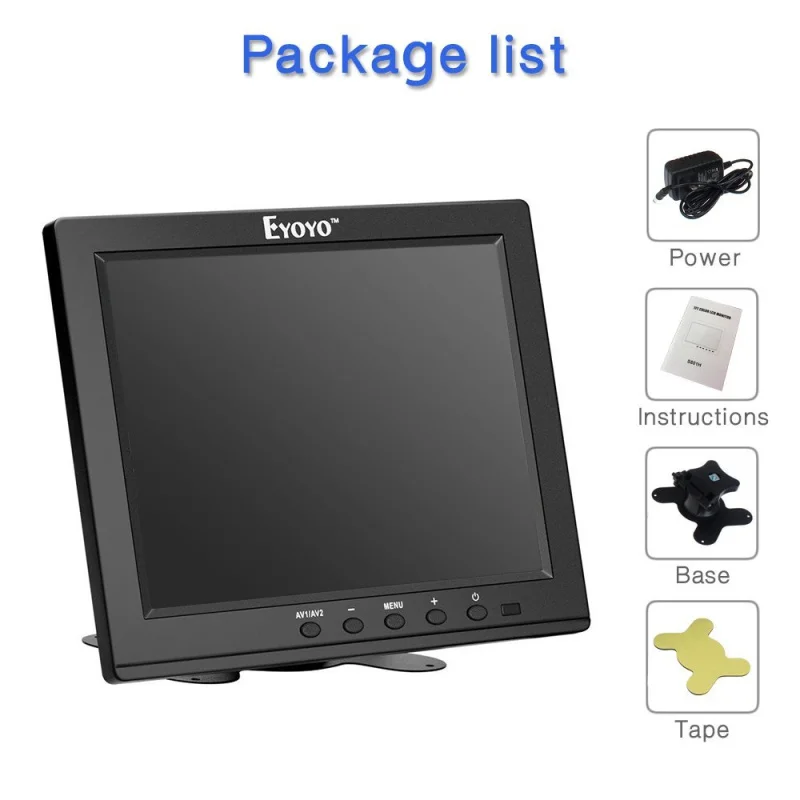 Eyoyo 8 &quot1024x768 HD TFT ЖК дисплей Мониторы Дисплей VGA BNC Видео Аудио HDML Вход Портативный
