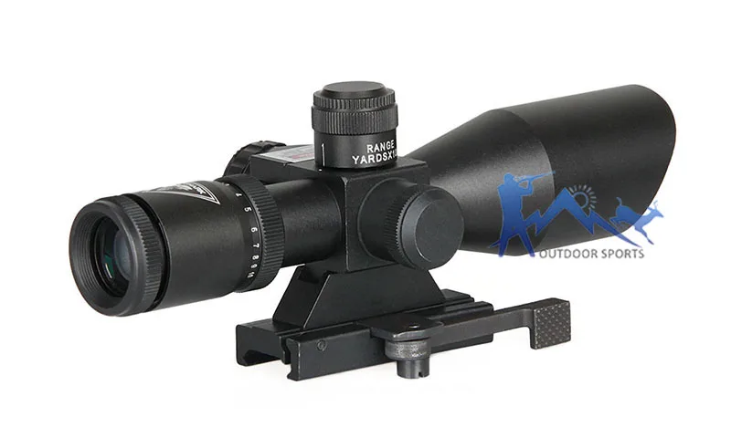 FLY SHARK тактический 2 5-10X40E прицел с красным лазером содержит Быстрый отсоединитель