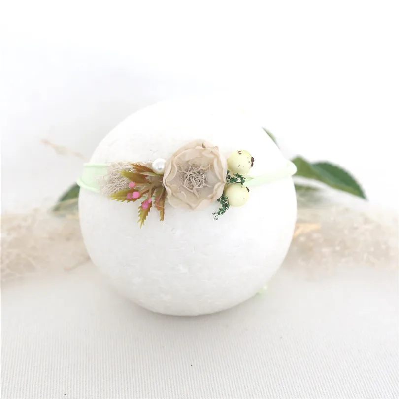 Светло-Розовая Повязка на голову с цветами из фетра аксессуары для волос