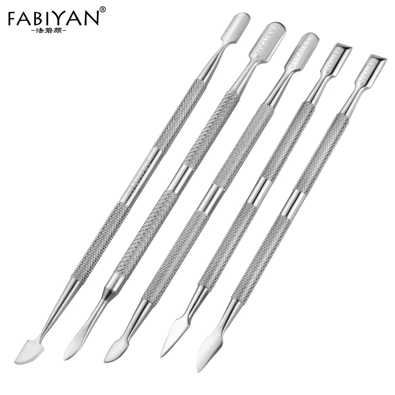 Двухсторонний толкатель для кутикулы из нержавеющей стали дизайна ногтей