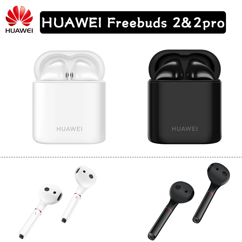 Оригинальные беспроводные наушники huawei Freebuds 2 Pro Freebuds 1, Bluetooth 5,0, микрофон, музыка, сенсорная, водонепроницаемая гарнитура, свободные руки, динамический