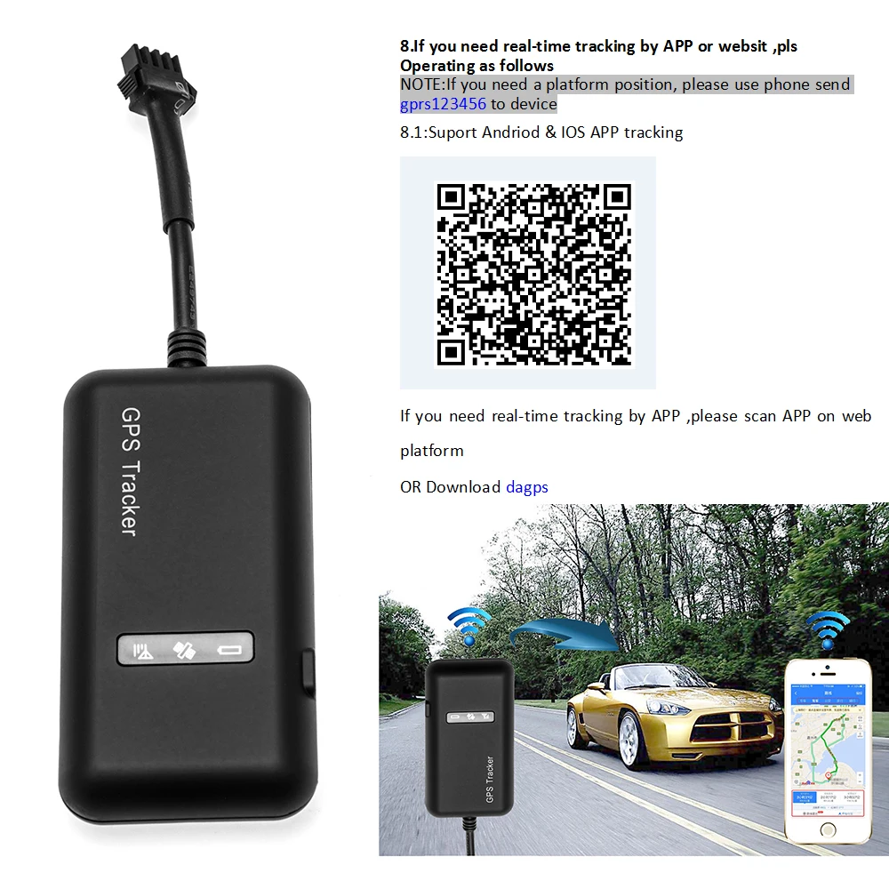 AMPrime GT02 мини gps для автомобиля трекер TK110 в реальном времени GSM GPRS локатор