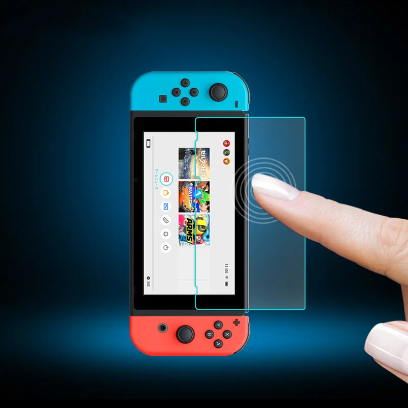 2 шт., закаленное стекло для защиты экрана в виде переключателя для nintendo Nitendo, закаленное стекло