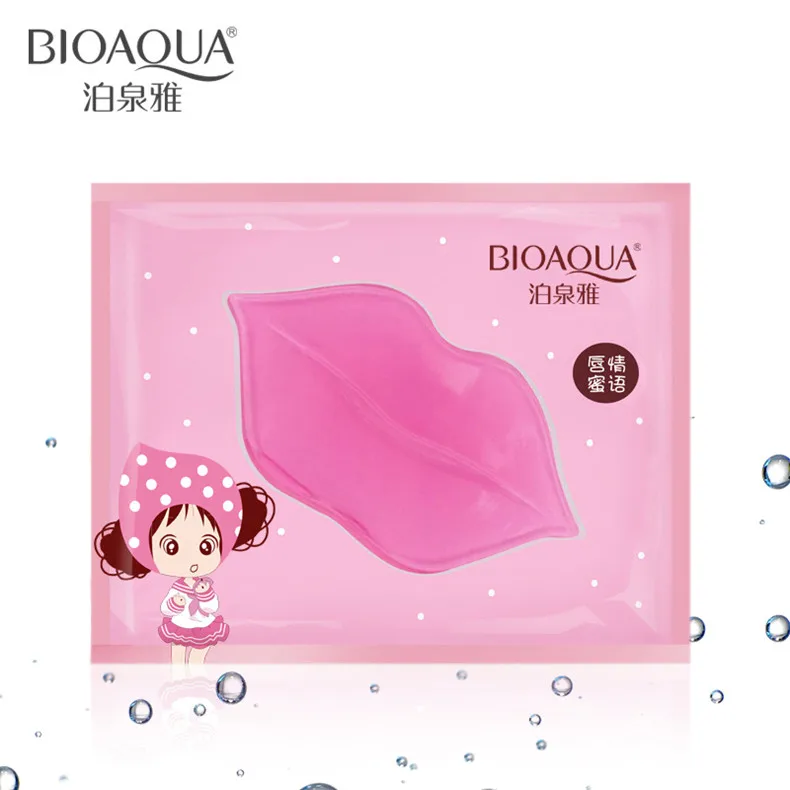 5 шт. bioaqua/коллагеновая маска для губ и 5 пар Золотая маска для глаз InniCare увлажняющая питательная маска для ухода за губами против темных кругов Уход за глазами