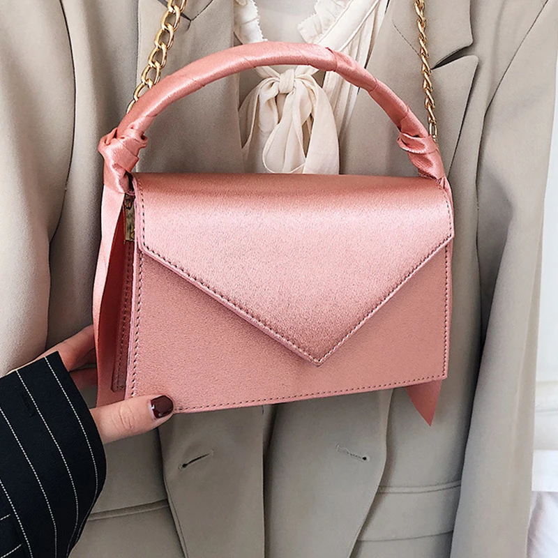 Simple Chain Shoulder Messenger bags Fashion Small Square bag Ladies Crossbody Flap Bag 2019 Casual Wild Handbags | Багаж и сумки