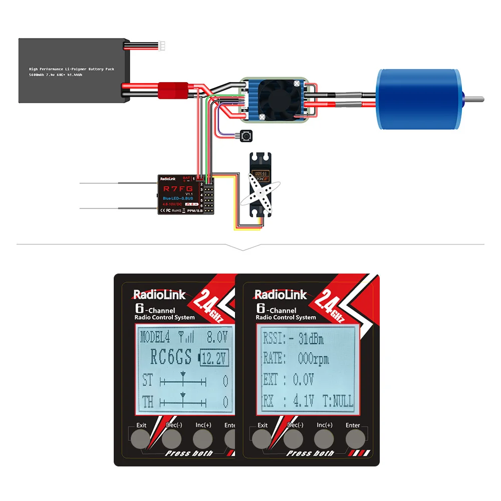 Радиоприемник R7FG 7ch с двойной антенной поддержка sbus ppm pwm для rc4gs rc6gs T8FB передатчик