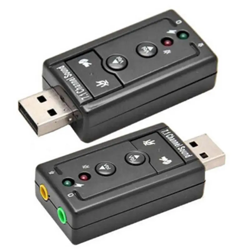 USB 2 0 3D виртуальный ключ внешний 7 1 канальный аудио адаптер для звуковой карты Windows