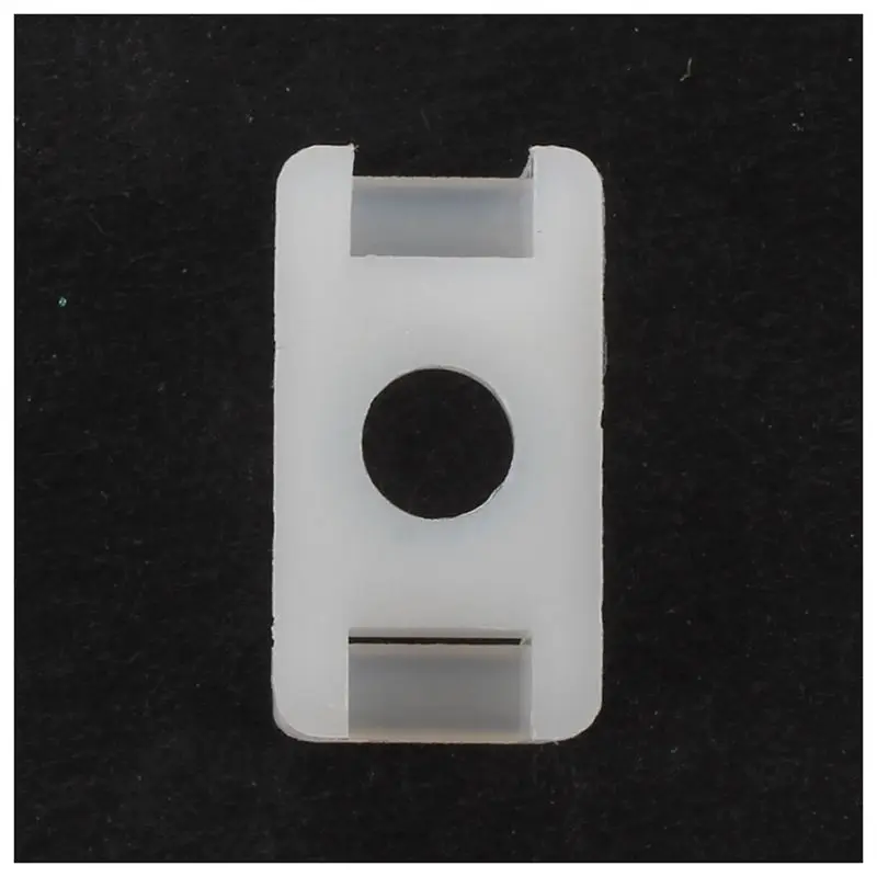 100 шт 3 мм ширина провода кабель галстук держатель Белый пластиковый