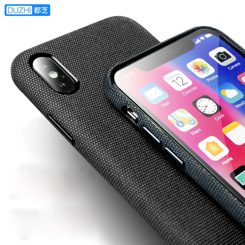Чехол для iphone X XS тканевый чехол Max Duzhi полная защита сверхпрочный 7 8P se2020|Бамперы| |