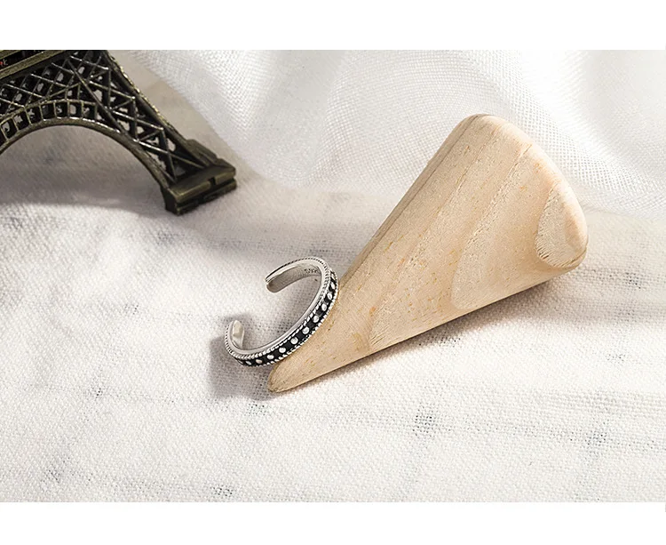 Богемные винтажные серебряные бусины 925 Пробы Кольца для женщин Bijoux подарок женский регулируемый размер кольца на палец Anillos