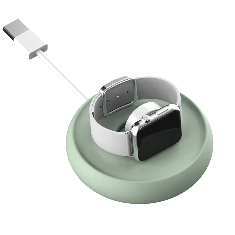 Зеленый Alightstone резиновая подставка для часов для Apple Watch настольная зарядная док-станция Кабельный Держатель для зарядных устройств - Цвет: Зеленый