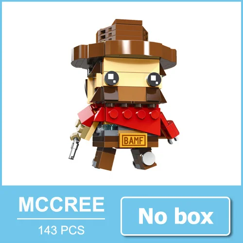 MCCREE no box За просмотром Tracer Hanzo Mccree Dva игрушки экшн-фигурки блочные фигурки игра персонажи фигурки игрушка подарок для мальчика Мужчины - Цвет: MCCREE no box