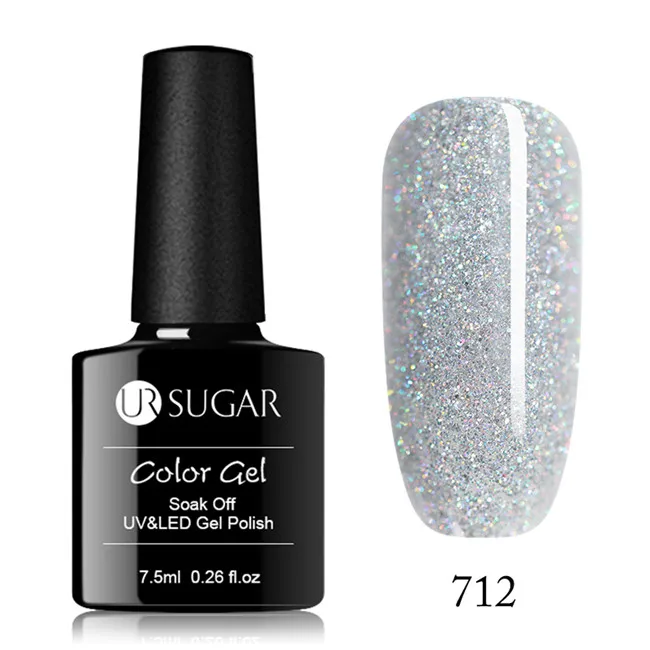 712 UR SUGAR 7,5 мл Цветной Гель-лак для ногтей Vernis Полупостоянный УФ Гель-лак для ногтей отмачиваемый Гель-лак для ногтей Гель-лак для маникюра светодиодный - Цвет: 712