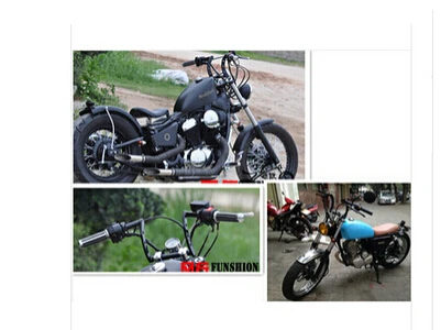 Хромированные рули для мотоциклов 1 дюйм 25 мм Z-образные Yamaha VStar 400 650 1100 1300 250 Virago Xv