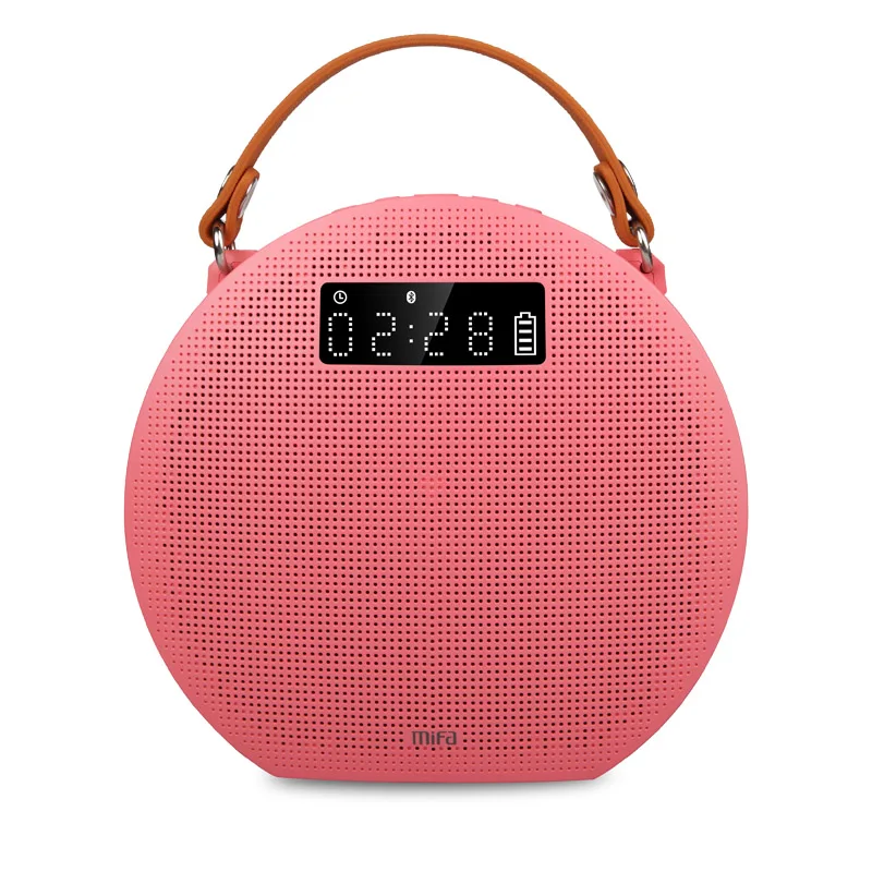 PINK Mifa M9 портативный 40 Вт Bluetooth динамик с 5200 мАч Внешний аккумулятор и светодиодный дисплей вечерние 3D цифровой стерео динамик - Цвет: PINK