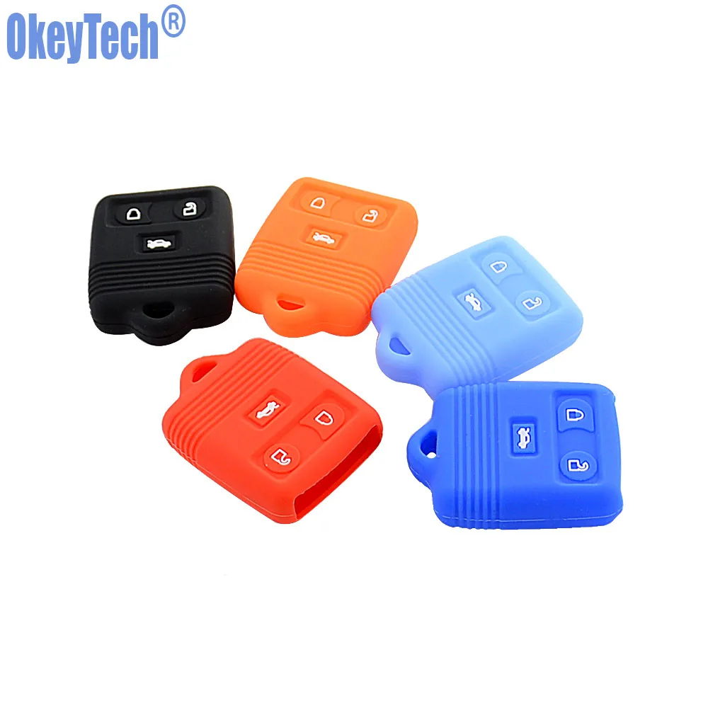 Силиконовый чехол OkeyTech для ключа Ford Transit MK6 Connect 2000 2006 установка автомобильного 3