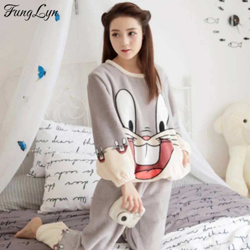 FL058C фланелевые пижамы с животными для женщин Pizama damска Pigiama Donna Kigurumi Pyjama Femme Hiver Pijamas