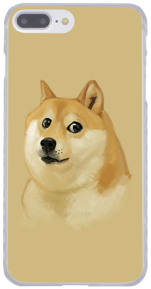 Твердый чехол для телефона Lavaza Brush Doge Shiba с забавной собачкой iPhone XR XS X 11 Pro Max 10 7 8 6S 5