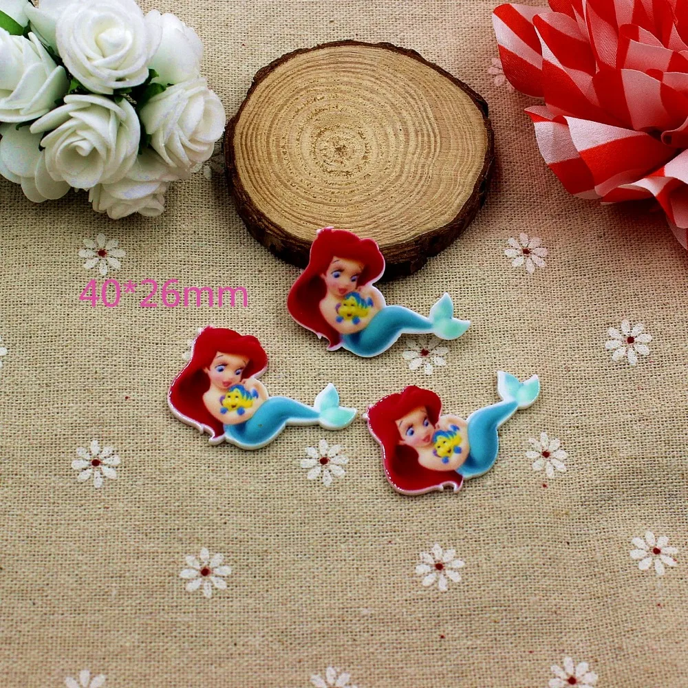 50 шт./лот оптовая продажа кавайные кабошоны из смолы с плоской задней стороной