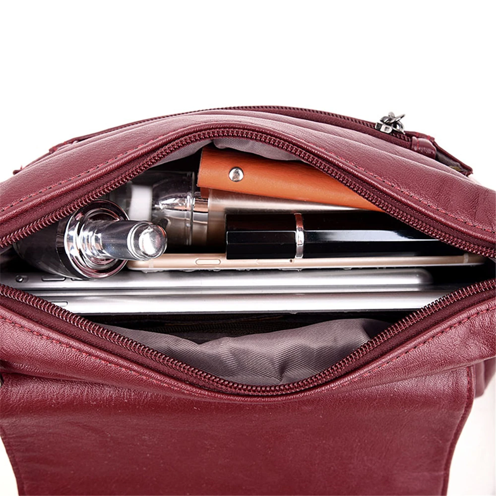 Luxury Brand Leather Messenger Bag Designer Handbag High Qualiry Single Shoulder Bag Women Top-handle Crossbody Bags Tote Bolso