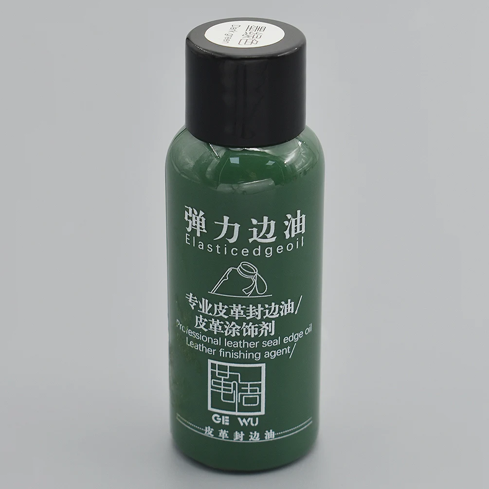 Dark green 30ML 20 Colors DIY Leather Edge Paint Oil Dye Highlights Professional Paint Leather Craft Liquid Art Supplies - Цвет: Dark green