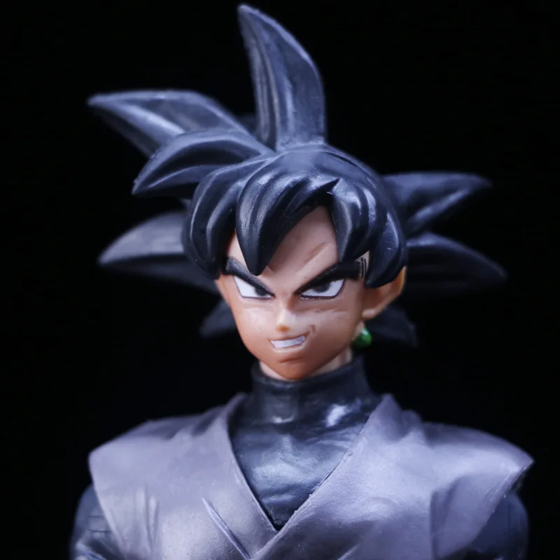 Аниме Драконий жемчуг Z черный Сон Гоку фигурка DBZ черный шоколад Сон Гоку ПВХ Коллекция Модель игрушки 20 см