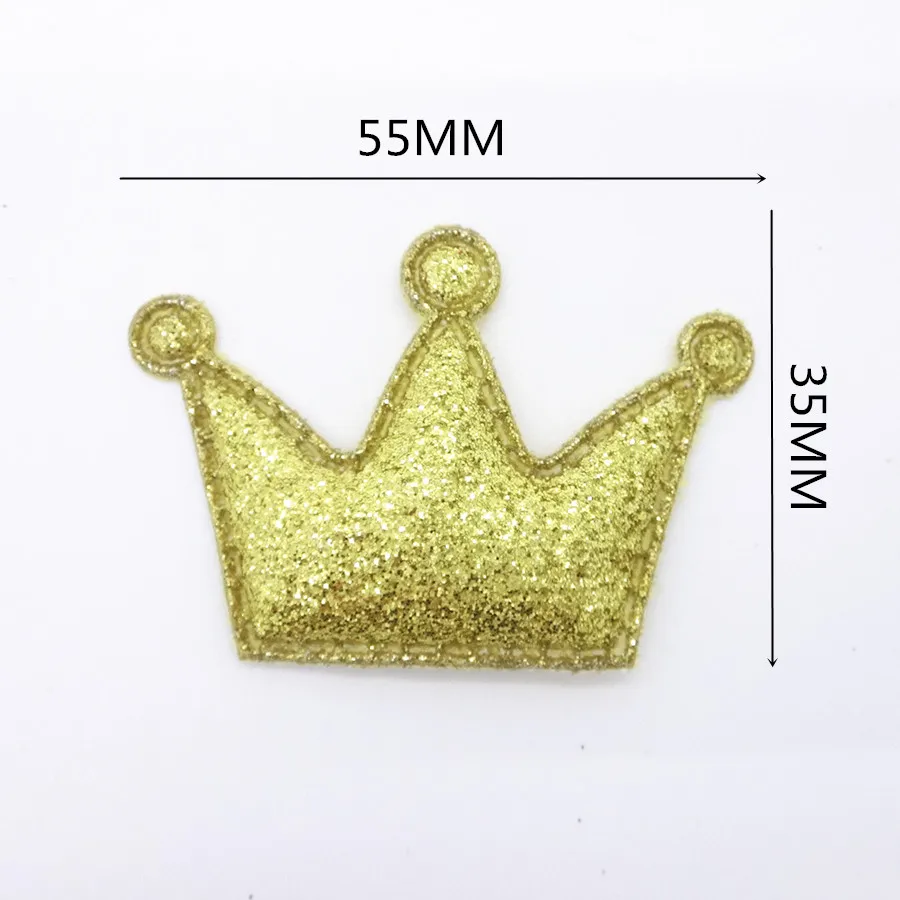 20 шт. 55*35 мм блеск кожа Корона для DIY обувь девочек детей Шпилька день рождения