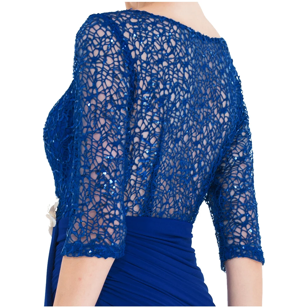 Женское прозрачное вечернее платье Angel fashions кружевное Плиссированное баска с