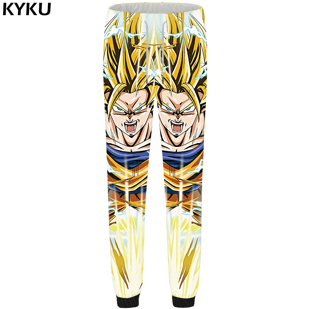 KYKU бренд Dragon Ball Z спортивные брюки мужские Гоку Jogger 3d принтованные штаны для