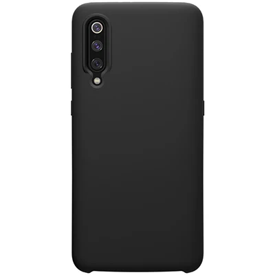 Черный NILLKIN Flex чистый жидкий силиконовый чехол для Xiaomi mi9/mi9 Explore ore прозрачная версия против отпечатков пальцев Мягкая задняя крышка - Цвет: Черный