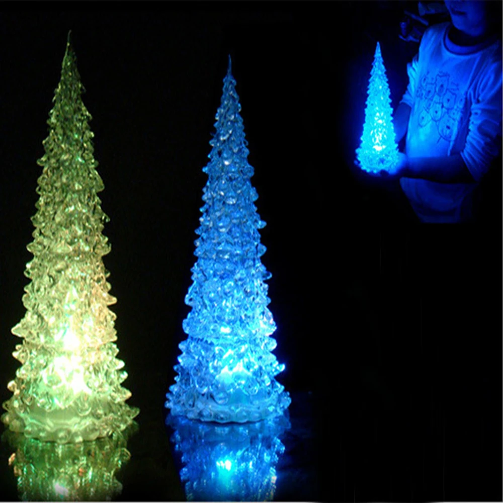 Christmas Tree Light Seasonal Lighting Mini LED Nursery Night Lights Decorations for Home Holiday Kids Room Hallway | Дом и сад