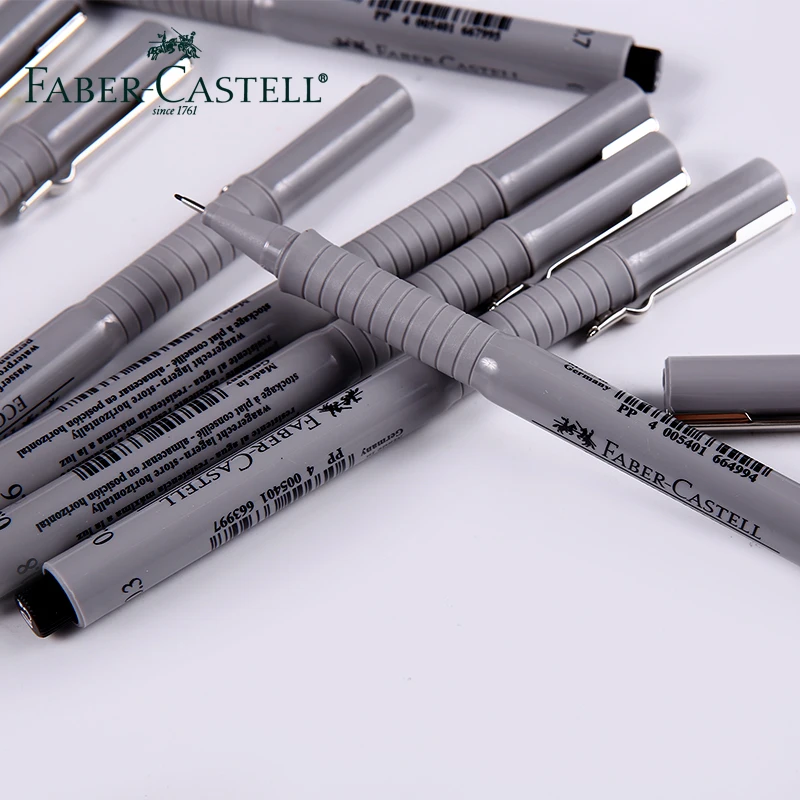Немецкая гелевая ручка Faber castell для рисования водонепроницаемая комиксная с