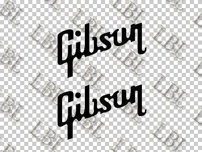 2 шт.) набор из 2 для головки гитарного грифа Gibson виниловая наклейка-Les Paul 17,5 см