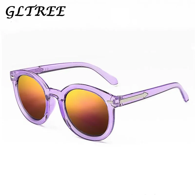 

GLTREE 2019 Retro Arrow Frame Cat Eyes Round Women Sunglasses Fashion Brand Designer Men Sun Glasses Ladies Glasses UV400 G295
