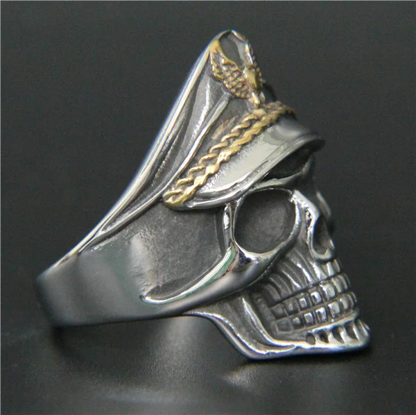 Мужское кольцо скелет с черепом из нержавеющей стали 316L|Кольца| |