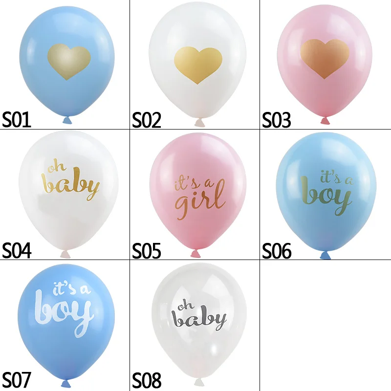 Детские воздушные шары 12 дюймов украшение для вечеринки в честь рождения