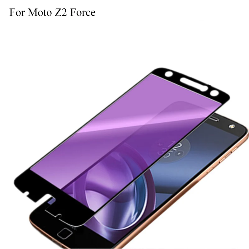 2 шт. закаленное стекло для Moto Z2 Force Z полное покрытие 9H взрывозащищенное Защитное