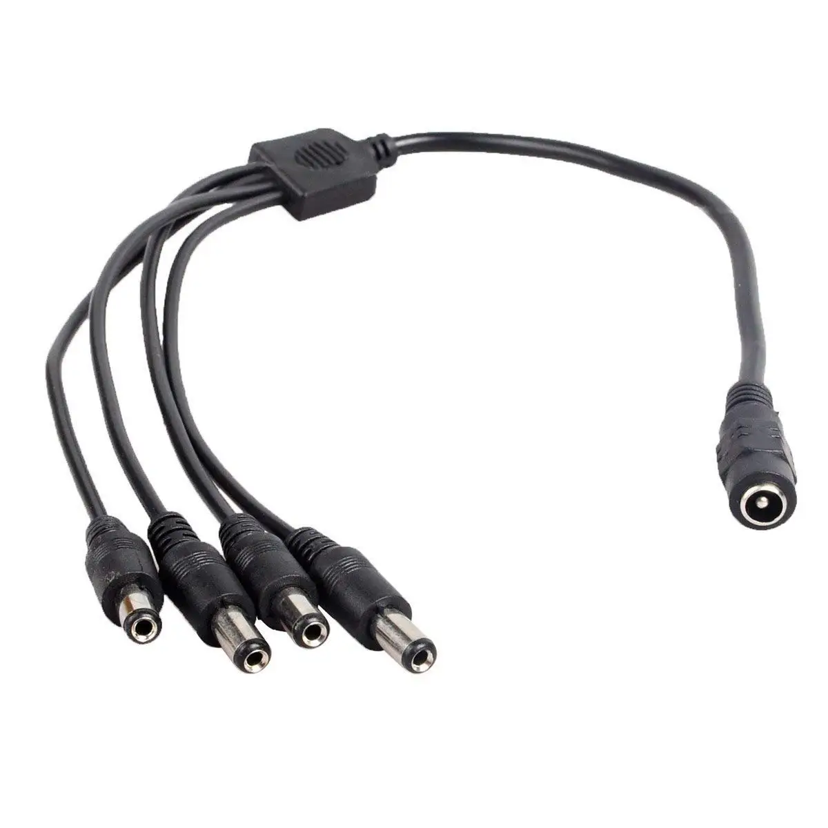 2 Pack 1 до 8 способ Порты и разъёмы DC Мощность Splitter кабель для камер видеонаблюдения
