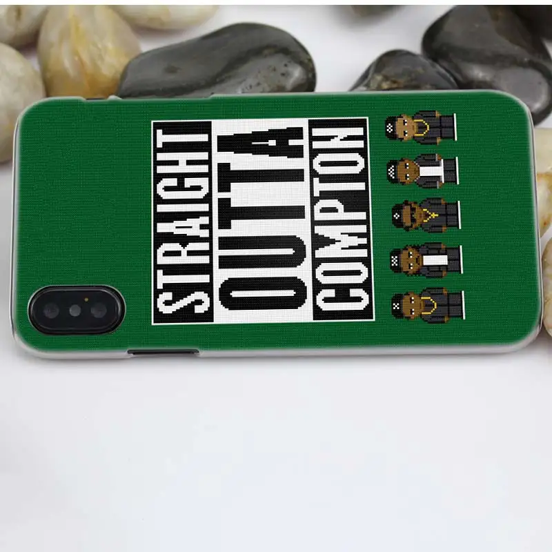 Жесткий пластиковый Чехол Straight Outta Compton NWA для iPhone XS Max XR X 10 7 8 6 6 S Plus 5s SE 5 4s 4 5C Прозрачный чехол для телефона