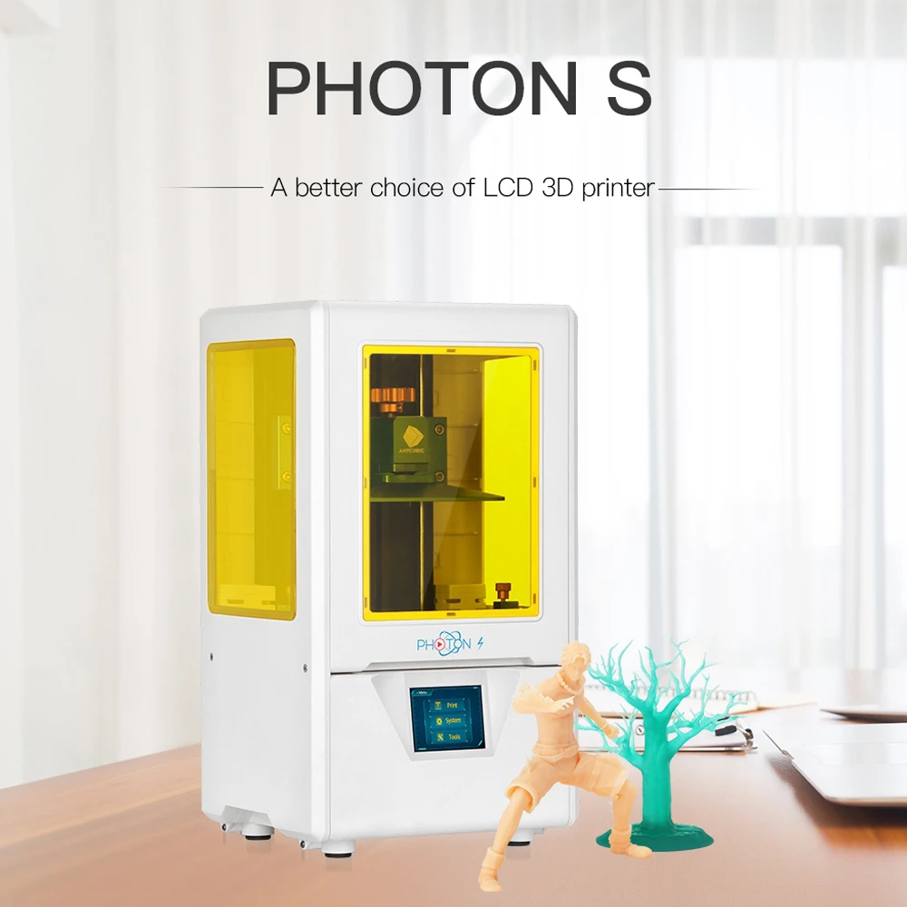 ANYCUBIC Photon-S lcd 3d принтер набор Быстрый срез 405nm матрица УФ светильник двойной оси Z SLA 3d принтер фотоны impresora 3d