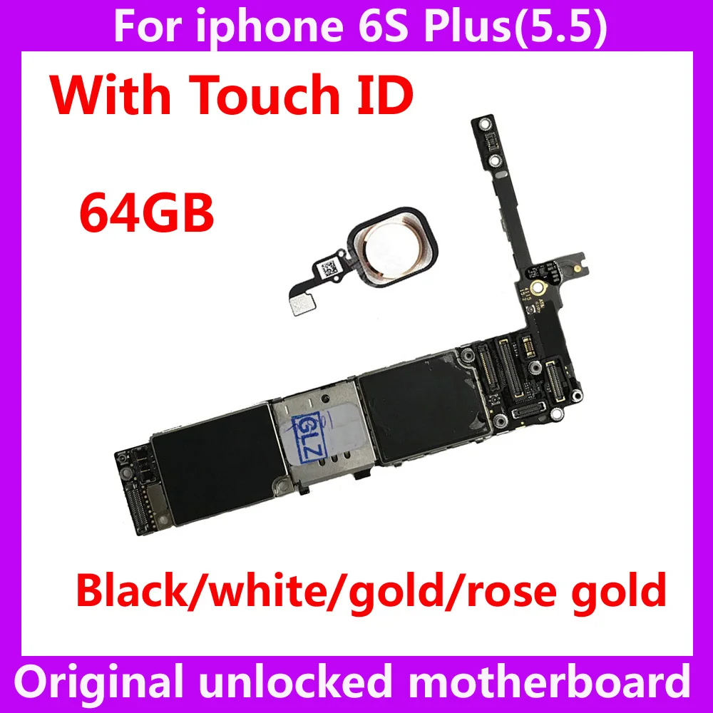 Системная логическая плата IOS для iphone 6S Plus оригинальная материнская с/без