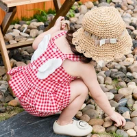 summer baby girls clothing set 2019 fashion children sleeveless square collar wing ruffles vest topshorts 2pc toddler clothes