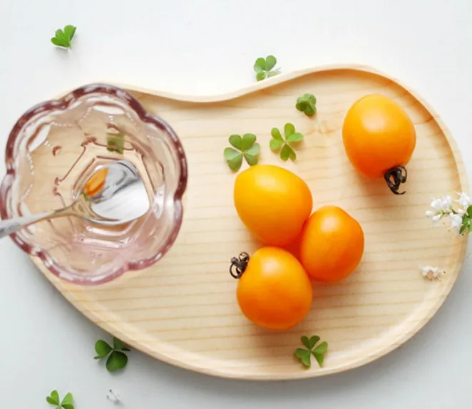 1PC Oval Cake Dish Solid Wooden Waist Shaped Plate Eco-Friendly Tableware Home Restaurant Dishes Plates with Bowl Groove ELC 007 | Дом и сад