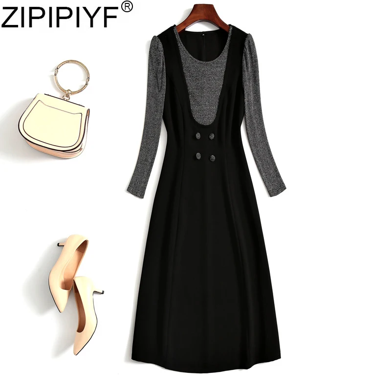 Женское винтажное платье до щиколотки повседневное облегающее с круглым вырезом