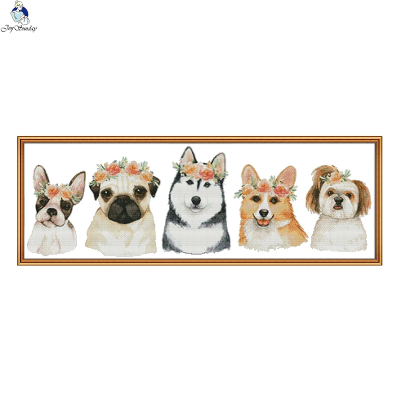 Набор для вышивки крестиком JoySunday Рождественский набор рукоделия Сова лиса