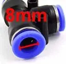 Бесплатная доставка 100 шт./лот Пневматические Быстроразъемные соединители 8 мм-8