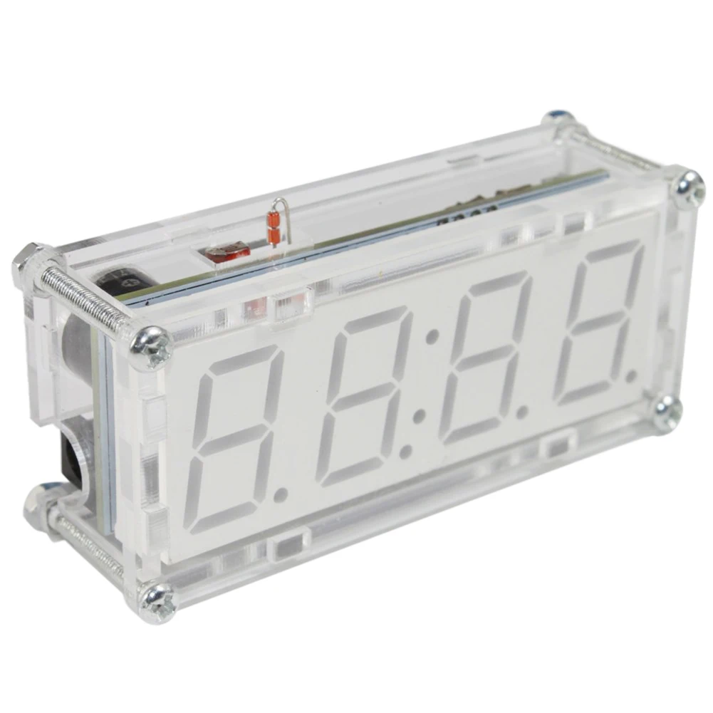 DIY светодиодный набор электронных часов микроконтроллер цифровые часы-трубка с