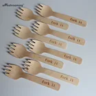 Вилки на заказ, мини-вилки персонализированные вилки для торта на свадьбу, день рождения, набор из 200 индивидуальная надпись, украшение для вечеринки