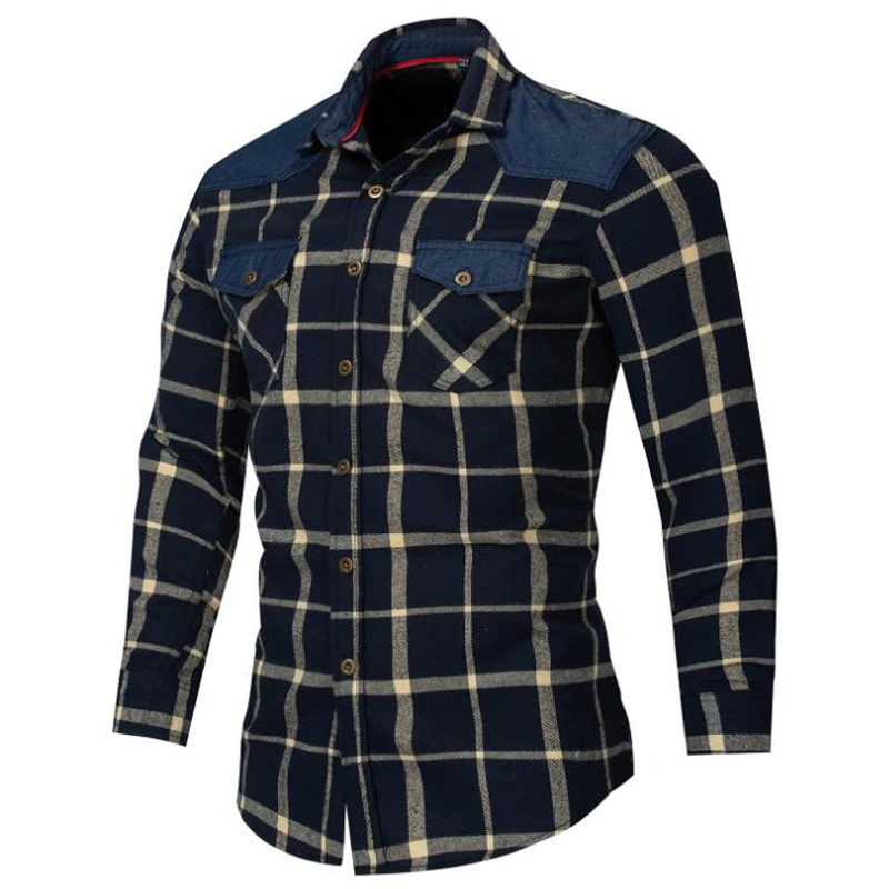 Новый Рубашка высокого качества брендовая хлопковая деловая Повседневная