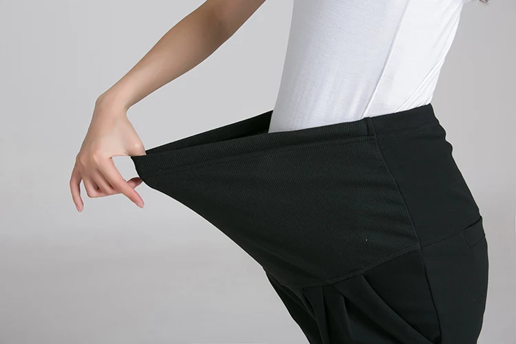 Большие размеры Брюки для беременных 2018 весна осень 100% хлопок брюки живота